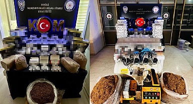 Kaçakçılık operasyonunda binlerce ürün ele geçirildi