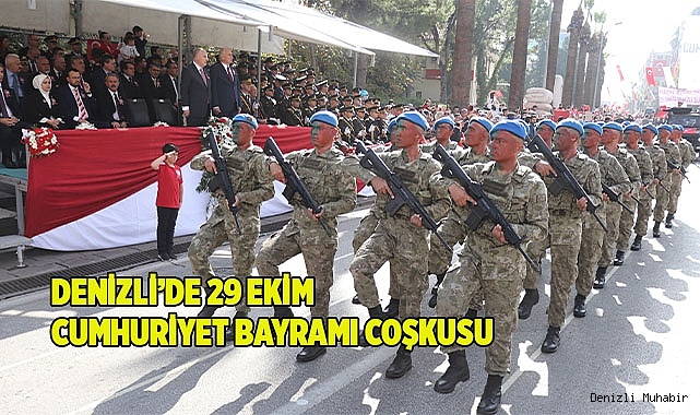 Denizli’de 29 Ekim Cumhuriyet Bayramı coşkusu