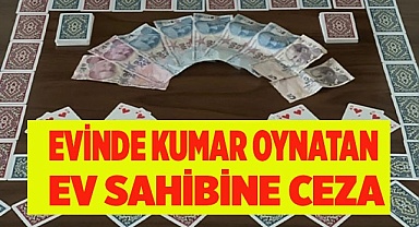 Evde kumar oynayan 5 kişiye para cezası kesildi