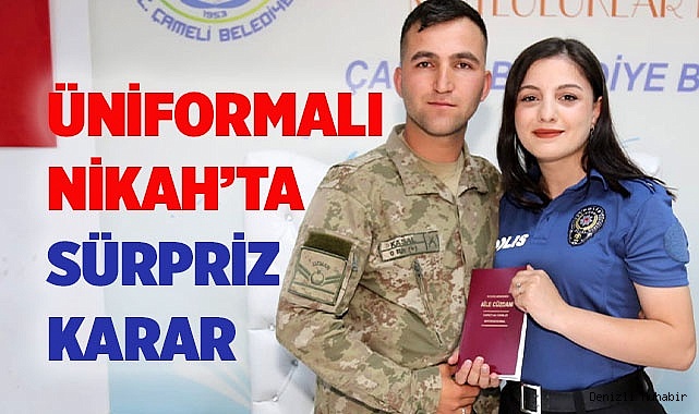 Üniformalı nikah tartışmasının taşındığı yargıdan sürpriz karar çıktı