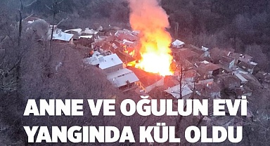 Kış günü evsiz kaldılar