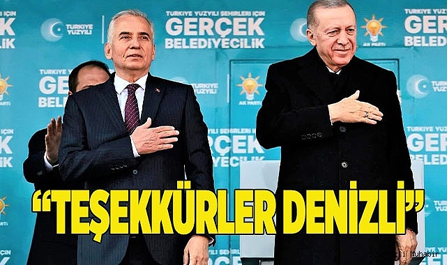 Denizli Cumhurbaşkanı Erdoğan’ı bağrına bastı