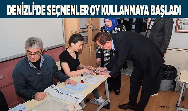 Denizli’de seçmenler oy kullanmaya başladı