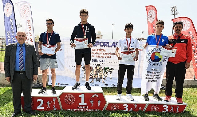 Okul sporları atletizm heyecanı Denizli’de devam ediyor