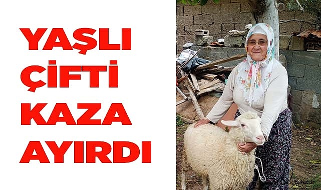 Yaşlı çifti kaza ayırdı