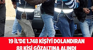 Denizli dahil 19 ilde düzenlenen Düğüm operasyonunda 88 şüpheli yakalandı