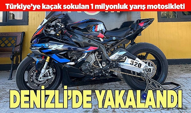1 milyonluk yarış motorunu kaçak yollardan ülkeye soktular