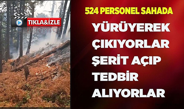 YÜRÜYEREK ÇIKIYORLAR ŞERİT AÇIP TEDBİR ALIYORLAR