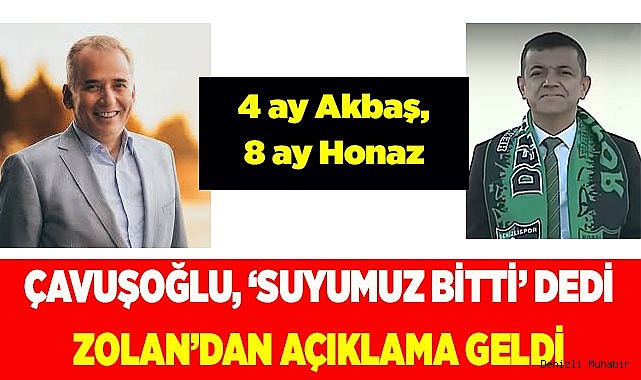 ZOLAN’DAN AKBAŞ BARAJI AÇIKLAMASI