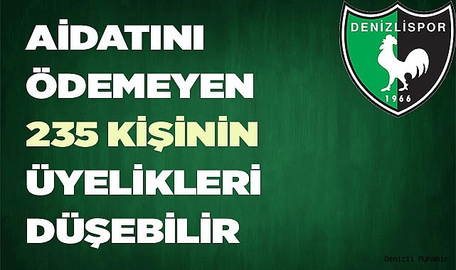 DENİZLİSPOR, BORÇLU İSİMLERİ AÇIKLADI