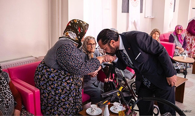 BAŞKAN YILMAZ'DAN, HUZUREVİ ZİYARETİ