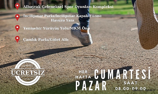 Denizli Büyükşehir Belediyesi’nden ücretsiz sabah sporları