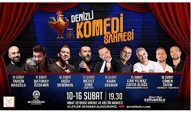 Denizli'de kahkaha fırtınası başlıyor