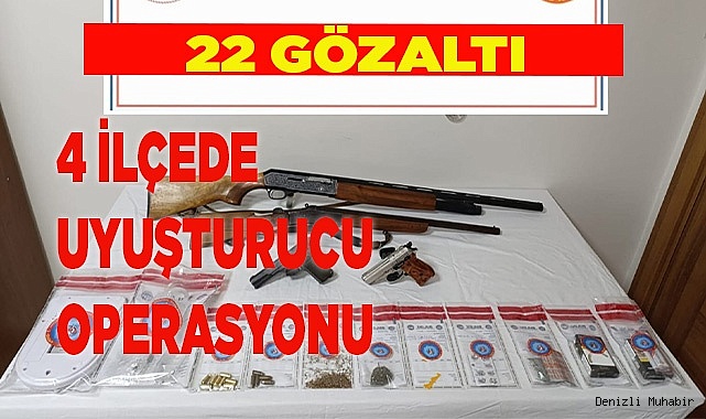 4 İLÇEDE UYUŞTURUCU OPERASYONU