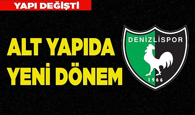 ALT YAPIDA YENİ DÖNEM
