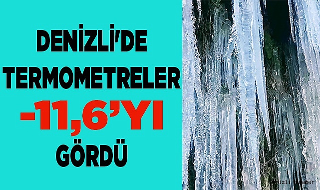 Denizli gece saatlerinde adeta dondu