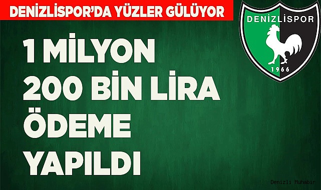Denizlispor, çalışanlara borcunu ödüyor