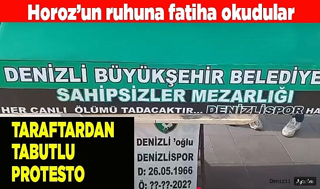 TARAFTARDAN TABUTLU PROTESTO