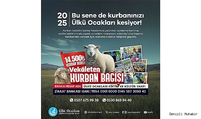 BU YIL DA KURBANINIZI ÜLKÜ OCAKLARI KESİYOR