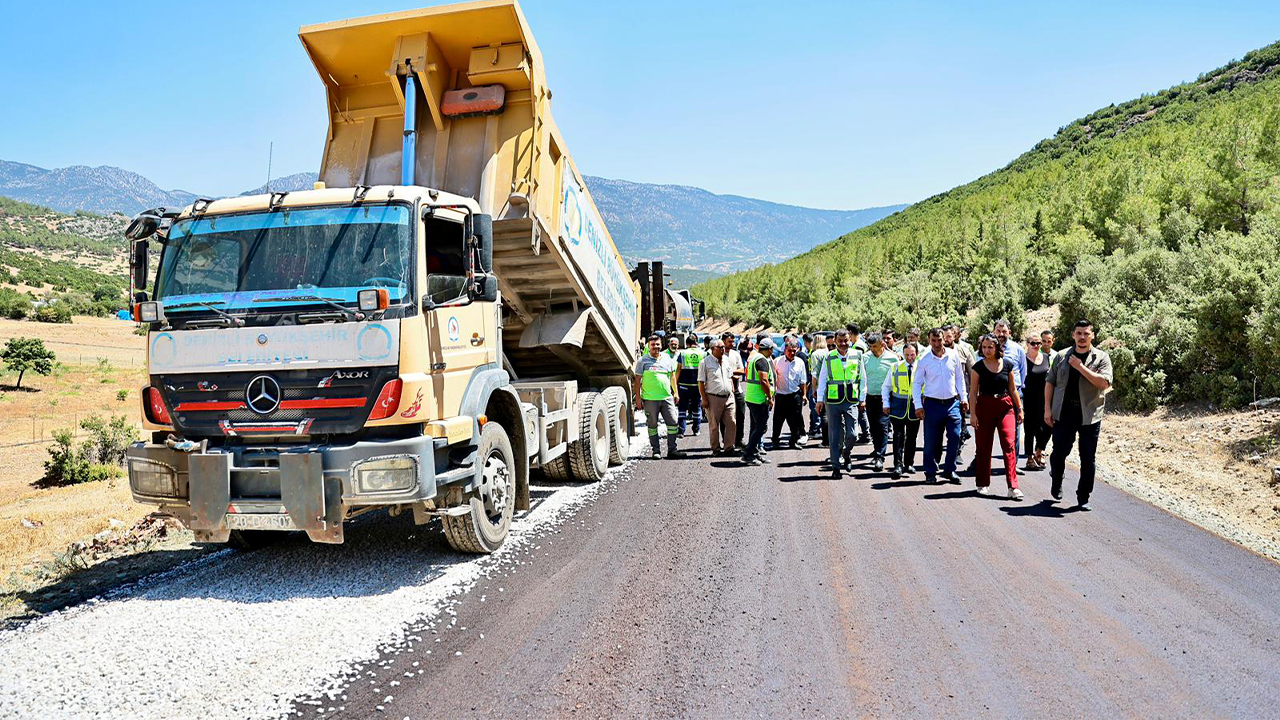 Bademli yolu asfaltlandı