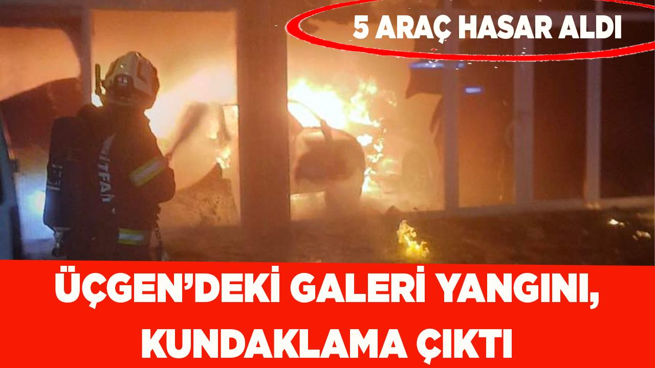 Galeri yangını, kundaklama çıktı