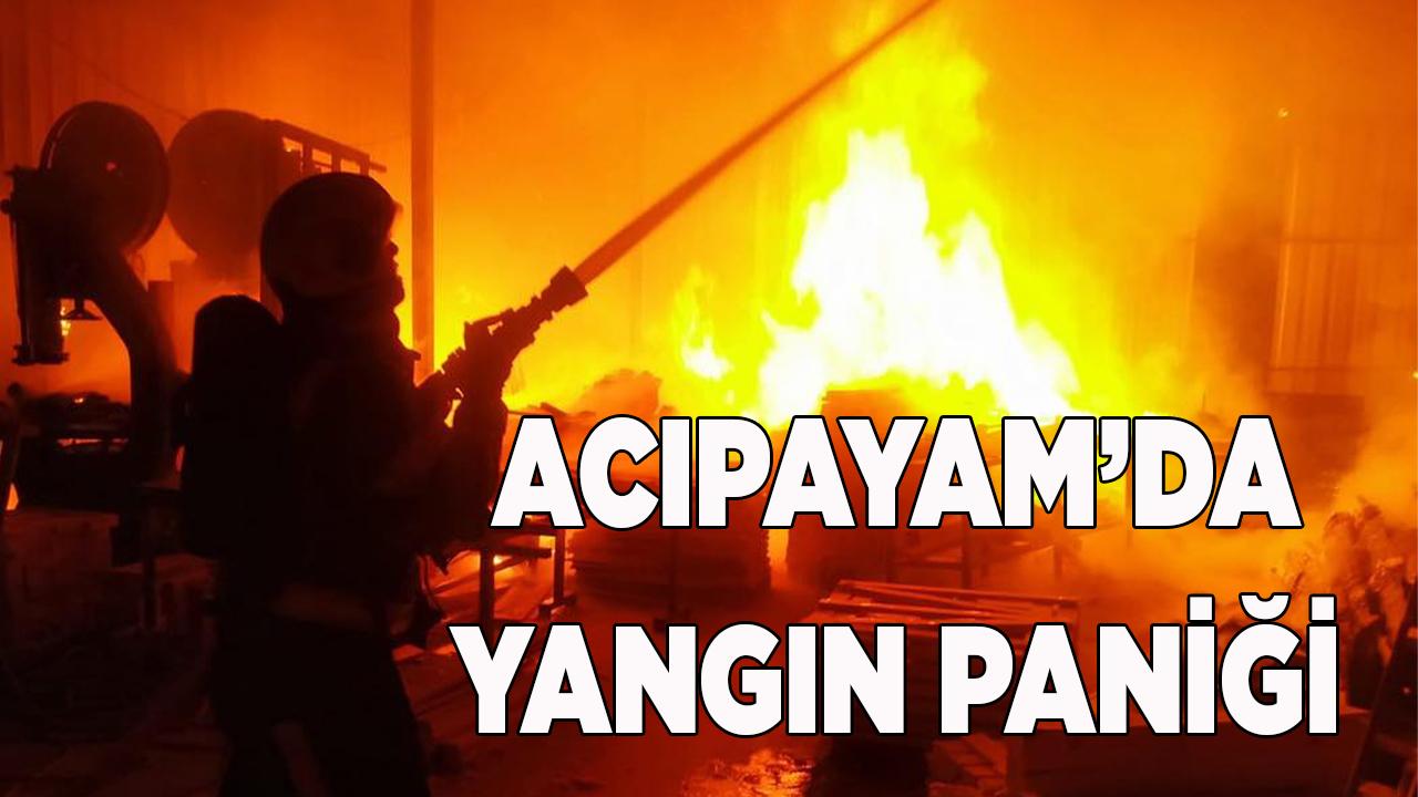 Acıpayam’da yangın paniği
