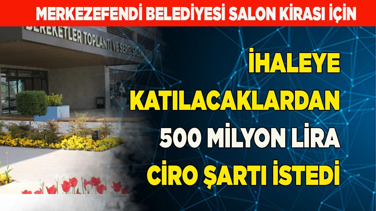 Merkezefendi Belediyesi toplantı ve düğün salonu kiralayacak