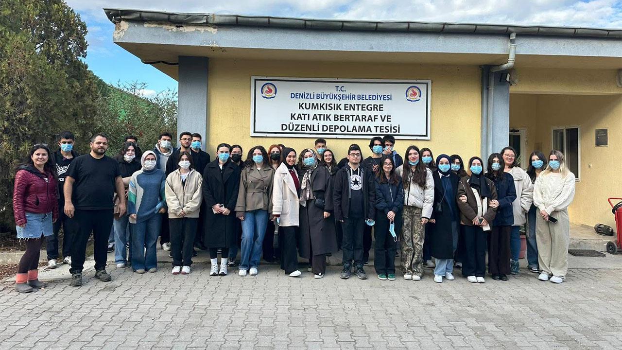 PAÜ öğrencilerinden Katı Atık Tesisi’ne eğitim ziyareti