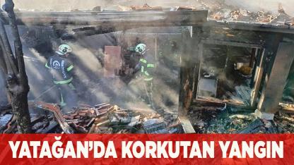 Yatağan’daki yangında ev tamamen yandı