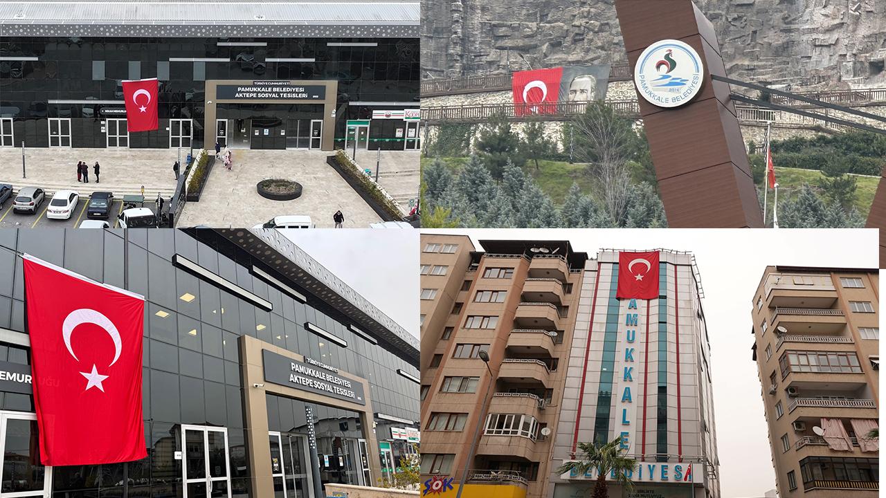 PAMUKKALE BELEDİYESİ’NDEN BAYRAK SALDIRISINA TEPKİ