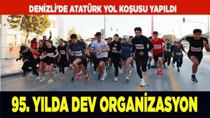 Denizli’de Atatürk Yol Koşusu Rüzgarı Esti