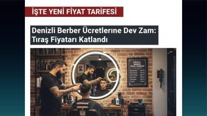 Denizli Berber Ücretleri zamlandı