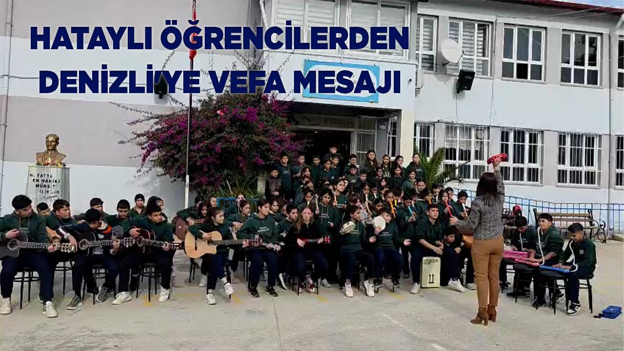 Hataylı Öğrencilerden Denizli'ye Vefa Mesajı