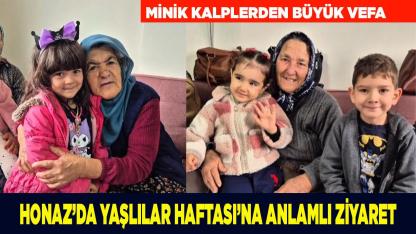 Honaz'da Anlamlı Yaşlılar Haftası Ziyareti