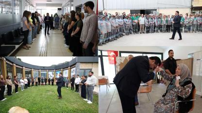 BAŞKAN ERTEMUR, PERSONELİYLE BAYRAMLAŞTI