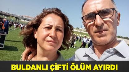 Buldanlı çifti traktör kazası ayırdı