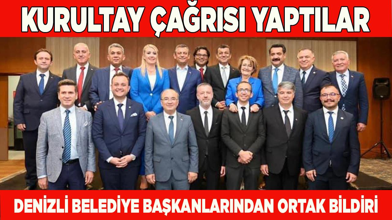 Denizli Belediye Başkanlarından Ortak Bildiri