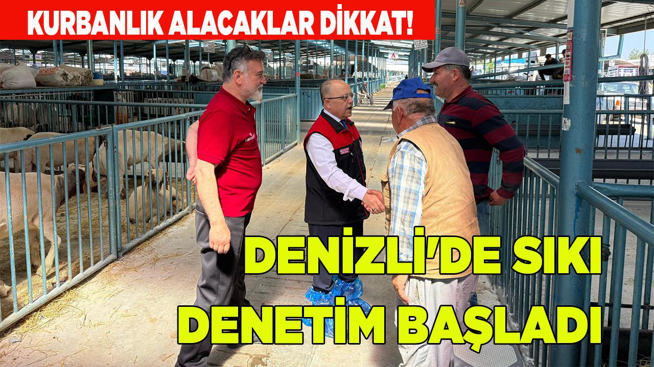 Denizli'de Kurban Pazarında Denetim Başladı