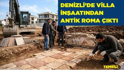 Denizli’de Villa İnşaatından Antik Roma Çıktı