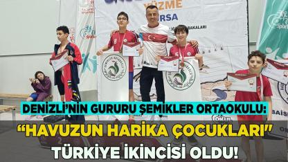 DENİZLİ’NİN "HARİKA ÇOCUKLARI" TÜRKİYE İKİNCİSİ OLDU
