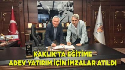 Kaklık'ta Eğitime Dev Yatırım İçin İmzalar Atıldı