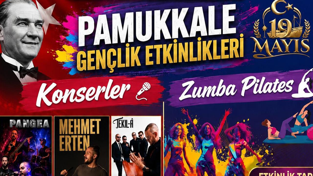 PAMUKKALE’DE 19 MAYIS COŞKUSU BAŞLIYOR