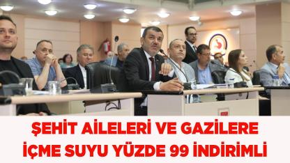 Şehit aileleri ve gazilere içme suyunda yüzde 99 indirim