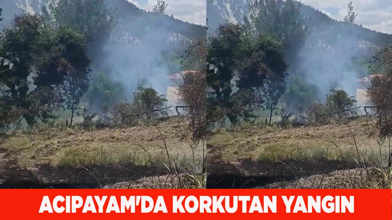 Acıpayam'da Korkutan Yangın