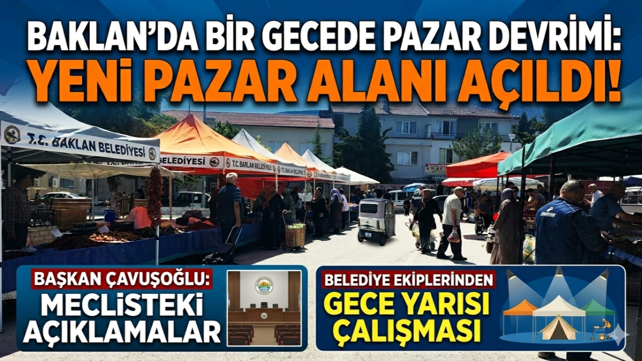 Baklan'da Pazar Krizi bir gecede çözüldü