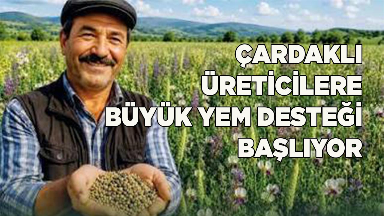 Çardaklı Üreticilere Büyük Yem Desteği Başlıyor