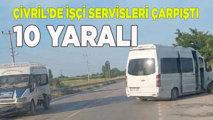 Çivril’de İşçi Servisleri Çarpıştı 10 Yaralı
