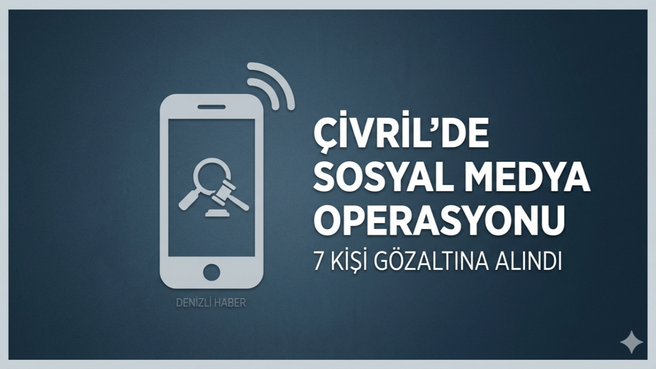 Çivril'de Sosyal Medya Operasyonu 7 Gözaltı