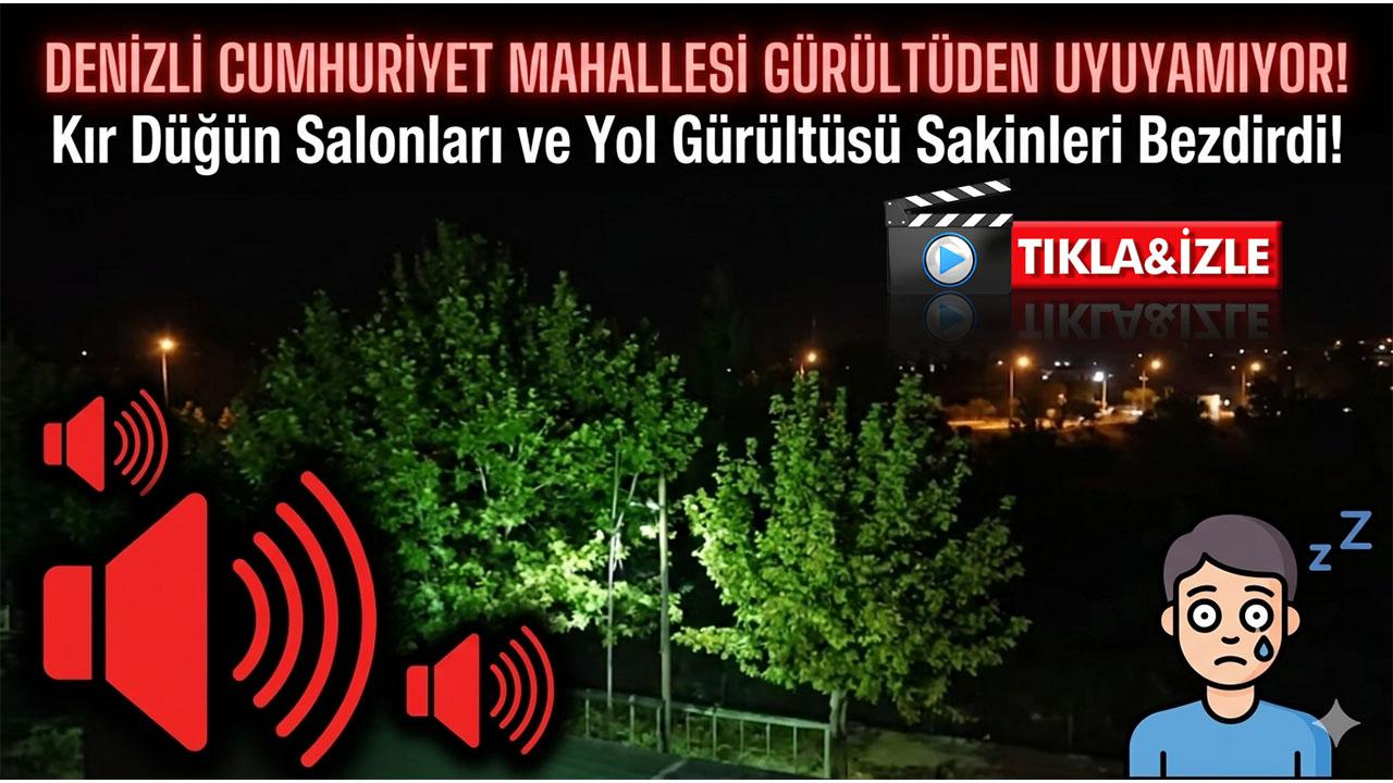 Cumhuriyet Mahallesi gürültüden uyuyamıyor