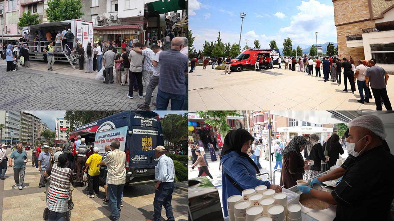Denizli Büyükşehir’den 3 noktada 10 bin kişilik aşure hayrı